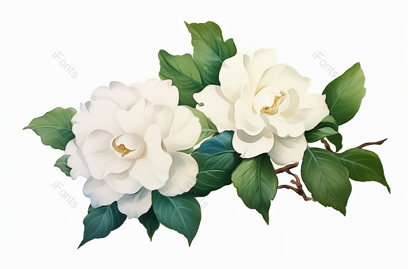 插画栀子花,插画/手绘图,插画/手绘图库,插画/手绘图下载,插画/手绘